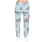 Christmas birds Women velvet Drawstring Pants