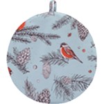 Christmas birds Round Trivet