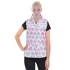 Multicolored Hearts Women s Button Up Vest by SychEva