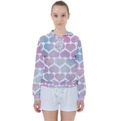 Multicolored Hearts Women s Tie Up Sweat by SychEva