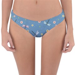 Cute Dragonflies In Spring Reversible Hipster Bikini Bottoms by SychEva