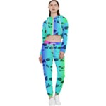 Rainbow Skull Collection Cropped Zip Up Lounge Set
