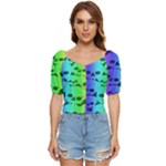 Rainbow Skull Collection Button up blouse