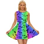 Rainbow Skull Collection Sleeveless Button Up Dress