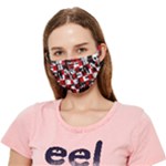 Emo Checker Graffiti Crease Cloth Face Mask (Adult)