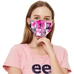 Pink Star Splatter Fitted Cloth Face Mask (Adult)