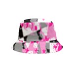 Pink Star Splatter Inside Out Bucket Hat (Kids)