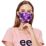 Purple Graffiti Fitted Cloth Face Mask (Adult)