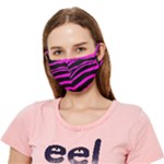 Pink Zebra Crease Cloth Face Mask (Adult)