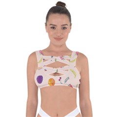 Summer Fruit Bandaged Up Bikini Top by SychEva