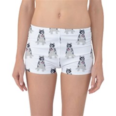 Cute Husky Puppies Reversible Boyleg Bikini Bottoms by SychEva