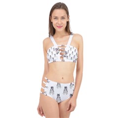 Cute Husky Puppies Cage Up Bikini Set by SychEva