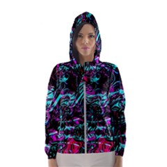 Reptilian Scream Women s Hooded Windbreaker by MRNStudios