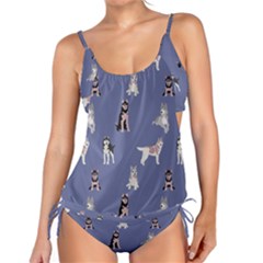 Husky Dogs With Sparkles Tankini Set by SychEva