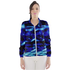 Blue Waves Abstract Series No8 Women s Windbreaker by DimitriosArt