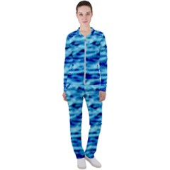 Blue Waves Abstract Series No4 Casual Jacket And Pants Set by DimitriosArt