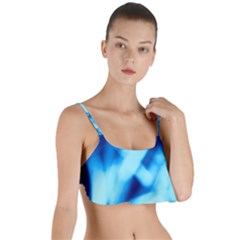Blue Abstract 2 Layered Top Bikini Top  by DimitriosArt