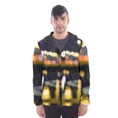 City Lights Men s Hooded Windbreaker by DimitriosArt