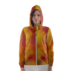 Flower Abstract Women s Hooded Windbreaker by DimitriosArt