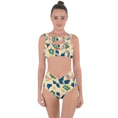 Folk Flowers Print Floral Pattern Ethnic Art Bandaged Up Bikini Set  by Eskimos