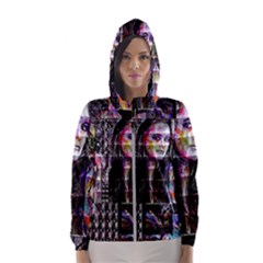 Hungry Eyes Ii Women s Hooded Windbreaker by MRNStudios