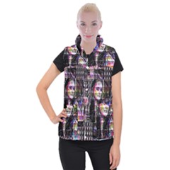 Hungry Eyes Ii Women s Button Up Vest by MRNStudios