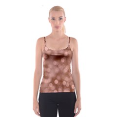 Light Reflections Abstract No6 Rose Spaghetti Strap Top by DimitriosArt