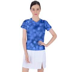 Light Reflections Abstract No5 Blue Women s Sports Top by DimitriosArt