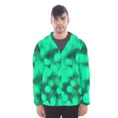 Light Reflections Abstract No10 Green Men s Hooded Windbreaker by DimitriosArt