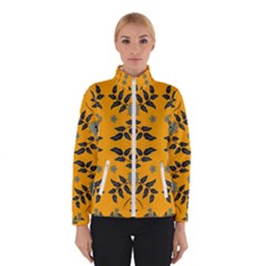 Floral Folk Damask Pattern Fantasy Flowers Floral Geometric Fantasy Women s Bomber Jacket by Eskimos