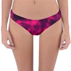 Purple Abstract Stars Reversible Hipster Bikini Bottoms by DimitriosArt