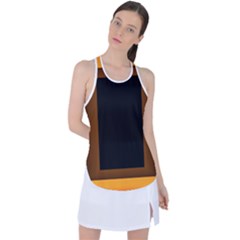 Gradient Racer Back Mesh Tank Top by Sparkle