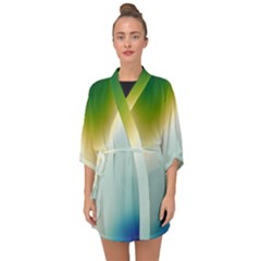 Gradientcolors Half Sleeve Chiffon Kimono by Sparkle