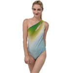 Gradientcolors To One Side Swimsuit