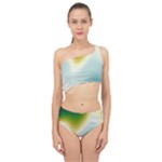 Gradientcolors Spliced Up Two Piece Swimsuit