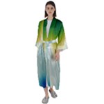 Gradientcolors Maxi Satin Kimono