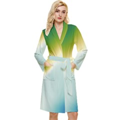 Gradientcolors Long Sleeve Velour Robe by Sparkle
