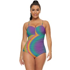 Gradientcolors Retro Full Coverage Swimsuit by Sparkle