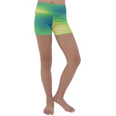 Gradientcolors Kids  Lightweight Velour Yoga Shorts by Sparkle