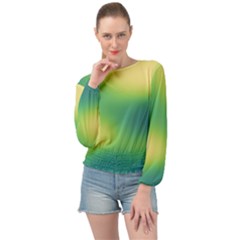 Gradientcolors Banded Bottom Chiffon Top by Sparkle