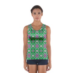 Abstract Illustration With Eyes Sport Tank Top  by SychEva