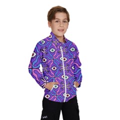 Abstract Illustration With Eyes Kids  Windbreaker by SychEva