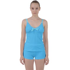 Reference Tie Front Two Piece Tankini by VernenInk