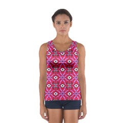 Abstract Illustration With Eyes Sport Tank Top  by SychEva
