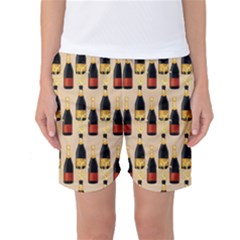 Champagne For The Holiday Women s Basketball Shorts by SychEva