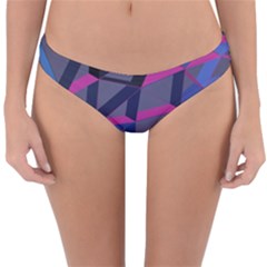3d Lovely Geo Lines Reversible Hipster Bikini Bottoms by Uniqued