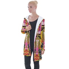 Digital Illusion Longline Hooded Cardigan by Sparkle