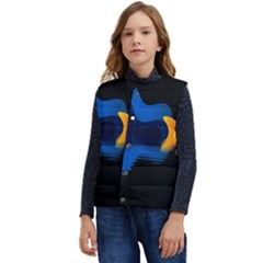 Digital Illusion Kid s Short Button Up Puffer Vest	 by Sparkle