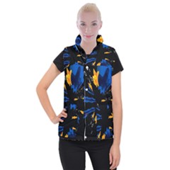 Digital Illusion Women s Button Up Vest by Sparkle