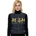 PLUGGED INTO GOLD Women s Short Button Up Puffer Vest View1